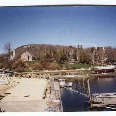 Camden's Public Landing and view of schooner "Mary Day" in spring 1999: Origformat: Print-Photographic