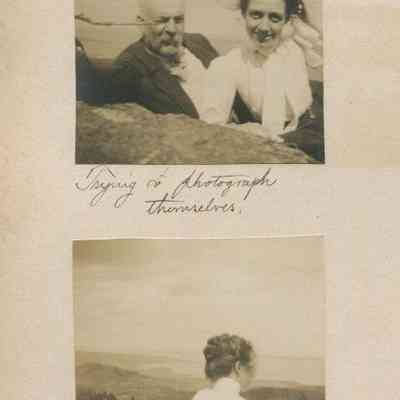 "Trying to photograph themselves."; "Grace."