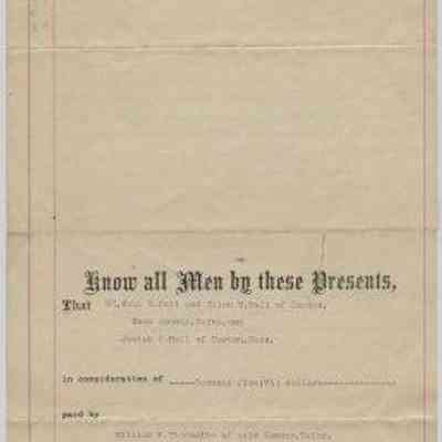 Barrett Collection 028 Deed Kate W. Hall and Ellen E. Hall to William H. Th