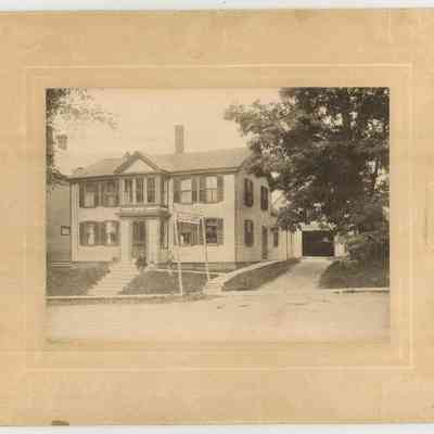 James C. Storey livery stable at 32 Main Street in Camden circa 1882