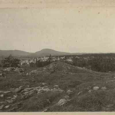 Rockport, Maine viewed from the blueberry barrens