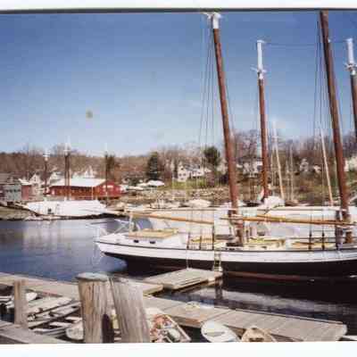Schooner "Grace Bailey" in Camden harbor, spring 1999: Origformat: Print-Photographic