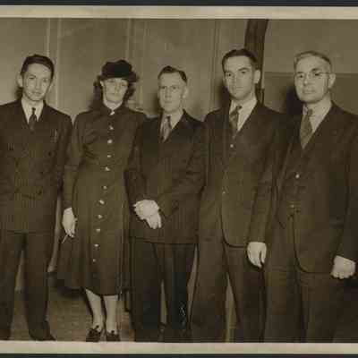 Betty Foxwell and Camden Chamber of Commerce officers