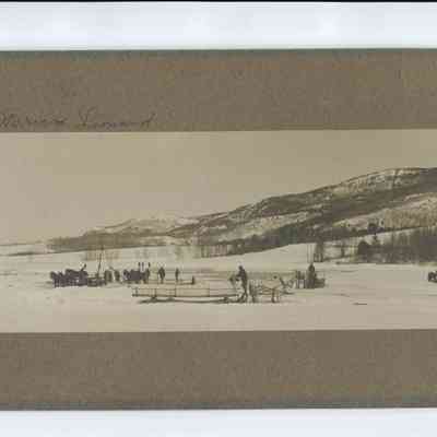 Ice harvesting in Camden.