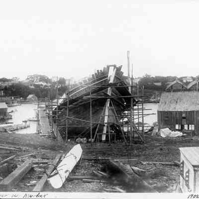 Schooner "Edgar W. Murdock" in Rockport, 1902