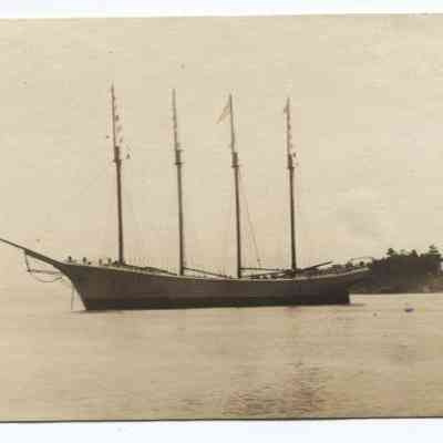 Schooner postcard
