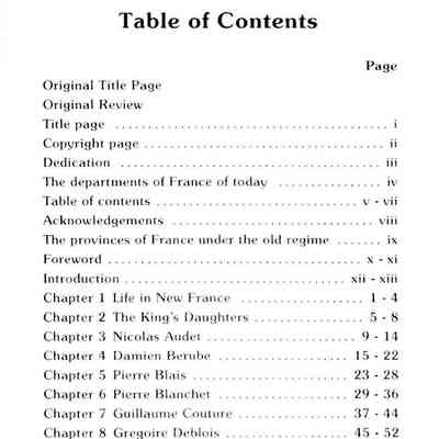 french canadian vol 1 toc pg1: Origformat: Book; Resolution: 100 dpi
