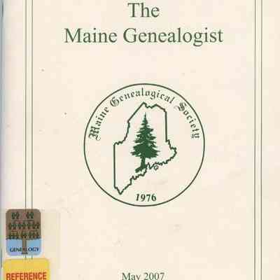 The Maine Genealogist