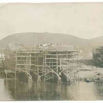 Schooners on the ways pre-1920