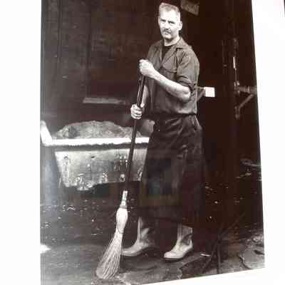 Gerald Griffin, "caser" at Camden tannery: Copyright: None; Origformat: Print-Photographic
