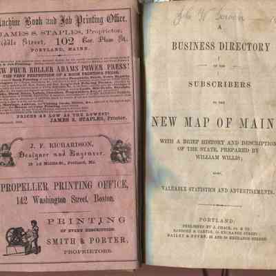 A Business Directory of the Subscribers to the New Map of Maine