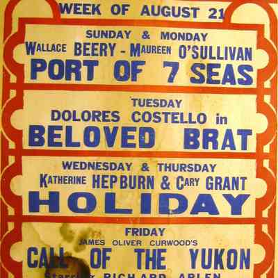COMIQUE THEATRE, CAMDEN, ME. WEEK OF AUGUST 21 [1938].