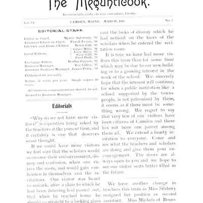 The Megunticook - March 1905