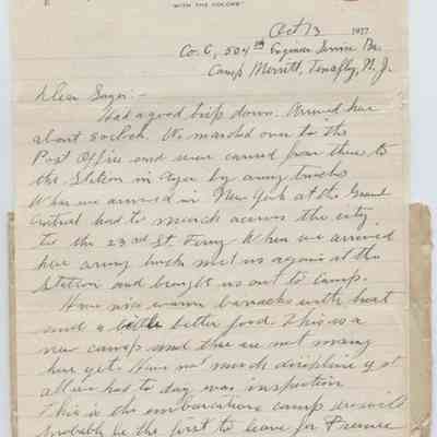 World War I correspondence