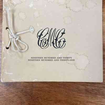 Monday Club Programs 1930-1940