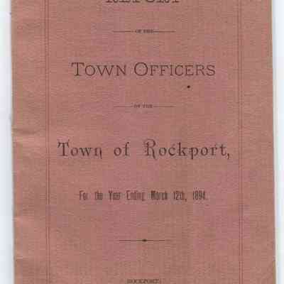 Report of the Town Officers of the Town of Rockport