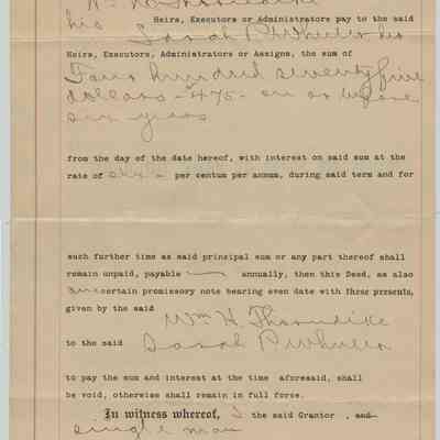 William H. Thorndike to Sarah P. Wheeler