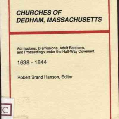 Churches of Dedham, Massachusetts