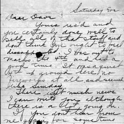 Elmer Crockett Letter - p. 1