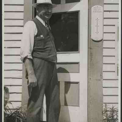 Wilbur Morse At Shipyard Door