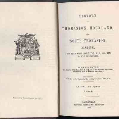 History of Thomaston, Rockland, and South Thomaston, Maine