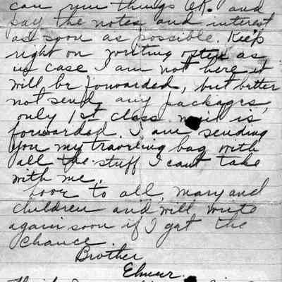 Elmer Crockett Letter - p. 2