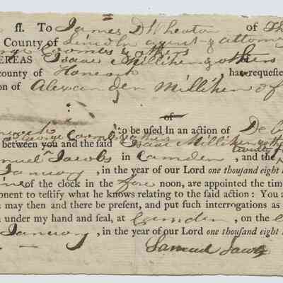 Promissory note, 1819