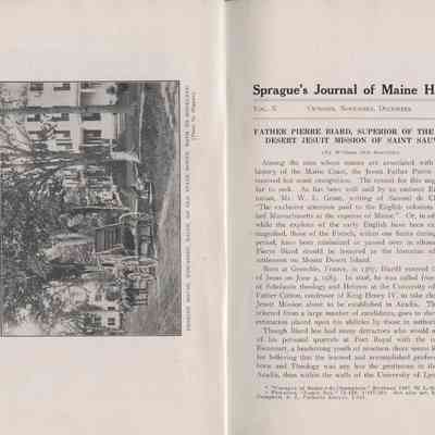 Sprague's Journal of Maine History