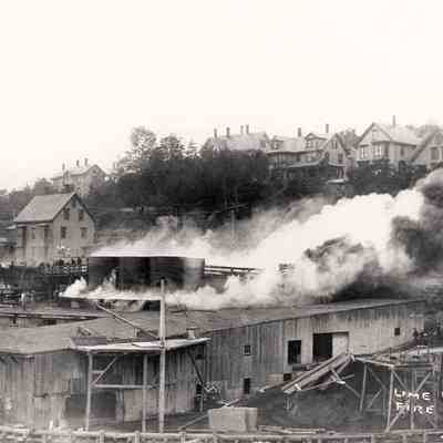 1899 lime kiln fire, Rockport