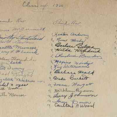 Camden High School Class of 1936 (verso)