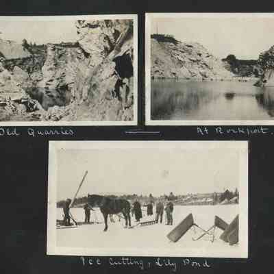 Old Quarries At Rockport, Ice Cutting At Lily Pond_p006