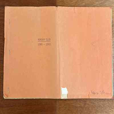 Monday Club Programs from the 1980s