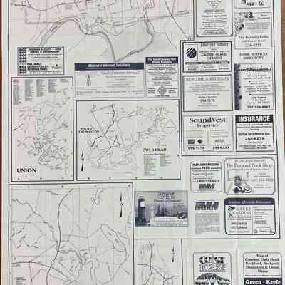 Town maps and street guides for Camden, Rockport, Rockland and Thomaston, Maine