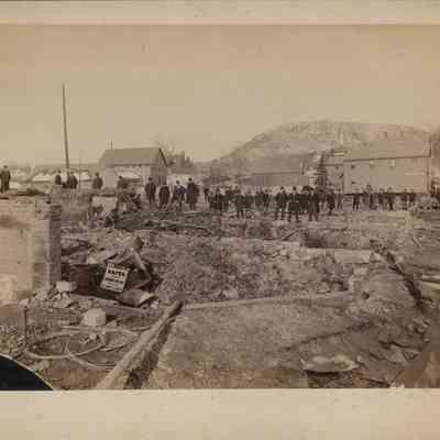 Fire ruins in 1892