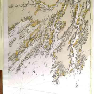 Nautical chart, reprint of 1776 Atlantic Neptune. 23" x 36"