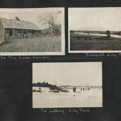 Fay House, Rockport Lily Pond, Ice Cutting On Lily Pond_p004