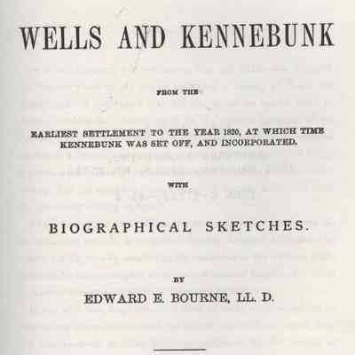 The History of Wells and Kenenbunk