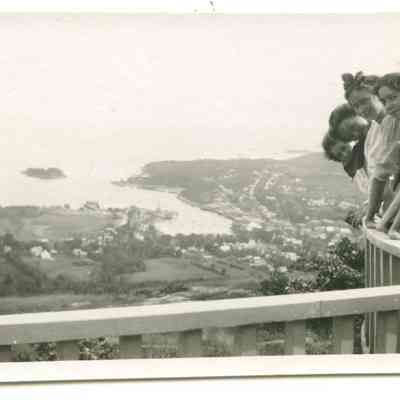 "from Mt. Battie South View of Camden Harbor"