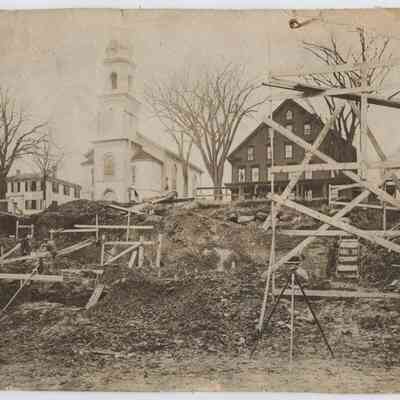 Camden Maine post office building from the northwest, Dec 3, 1913