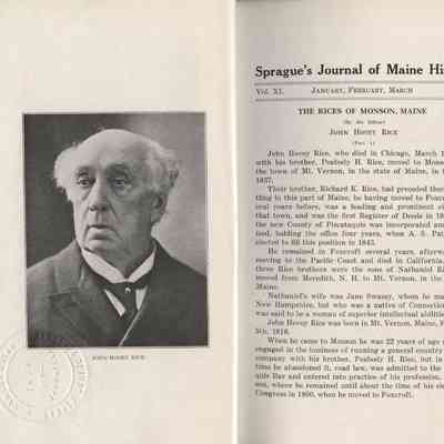 Sprague's Journal of Maine History
