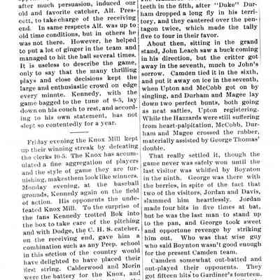 1922 Newsclipping of Summer Baseball Games: Origformat: Book; Resolution: 100 dpi