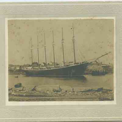 6-masted schooner George W. Wells