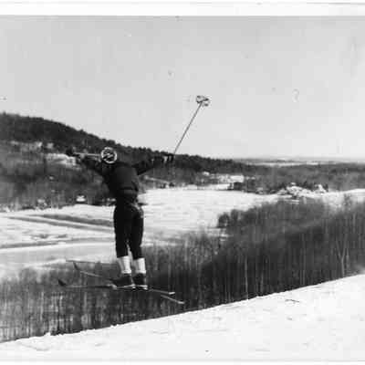 Catching air at the Snow Bowl