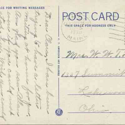 Bowley Collection Postcard 031 B