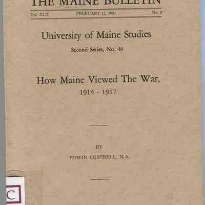 The Maine Bulletin, Vol. XLII, No. 8