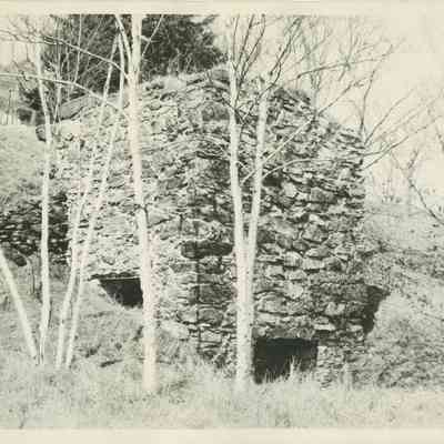 Ruins of a lime kiln at Rockport Harbor, Maine: Copyright: None; Origformat: Print-Photographic