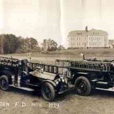 Camden Fire Dept Trucks, 1929