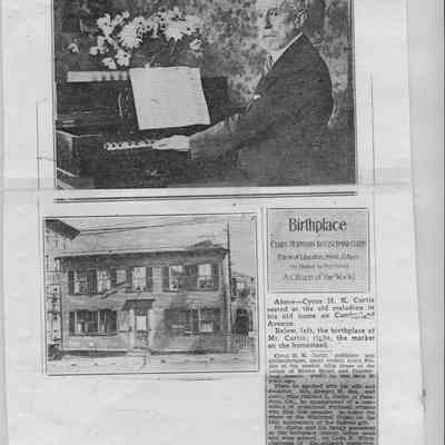 Cyrus H.K. Curtis and Family Lunch at His Birthplace as Guests of the City