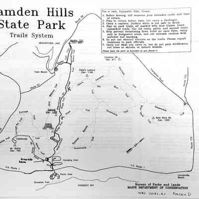 Camden Hills State Park Trails system