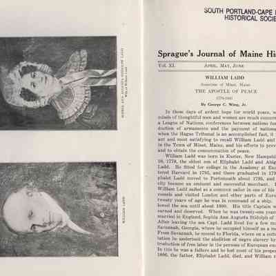 Sprague's Journal of Maine History